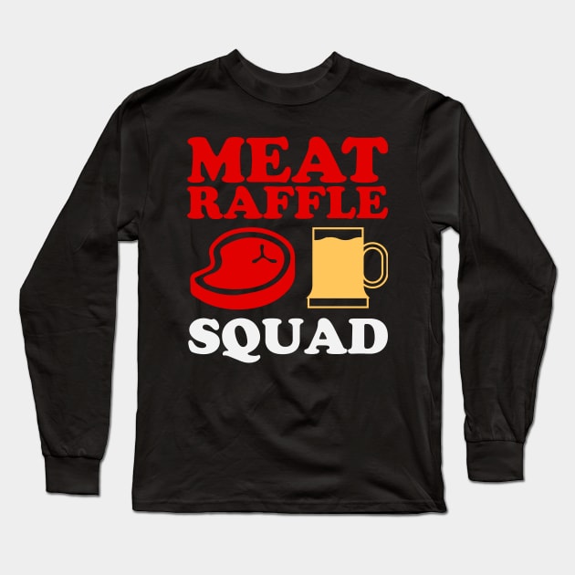 Meat Raffles Buffalo Meat Raffle Squad Minnesota Long Sleeve T-Shirt by PodDesignShop